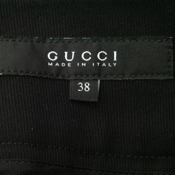 Gucci Black Cotton Star Detail Trousers S