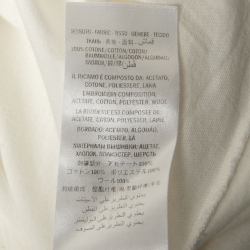 Gucci White Logo Printed Cotton Short Sleeve Oversized T-Shirt XS