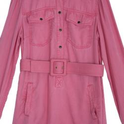 مملوكة مسبقًا Gucci Belted Shirt Dress S