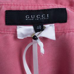 مملوكة مسبقًا Gucci Belted Shirt Dress S