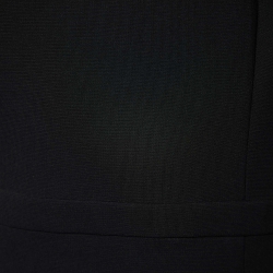 Gucci Black Knit Contrast Sleeve Detail Midi Dress L