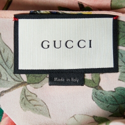 مملوكة مسبقًا Gucci Pink Tian Printed Silk Midi Dress M