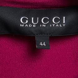 مملوكة مسبقًا Gucci Purple Silk Belted Shirt Dress M