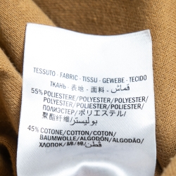 Pre Owned Gucci Brown GG Technical Jersey Pleated Skirt XL