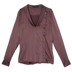 مملوكة مسبقًا قميض غوتشي حرير بني M