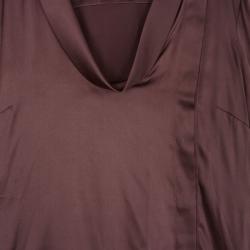 مملوكة مسبقًا قميض غوتشي حرير بني M