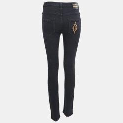 Gucci Black Stretch Denim High Waist Skinny Jeans M Waist 28"