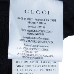 Gucci Black Strapless Cocktail Dress S