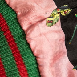 Gucci Green Ghost Patterned Wool Reversible Cardigan M