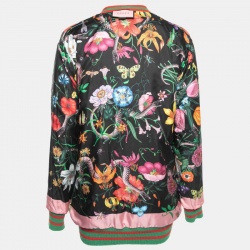 Gucci Green Ghost Patterned Wool Reversible Cardigan M