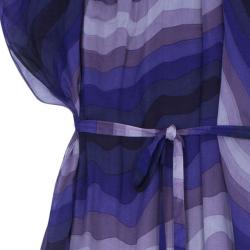 Pre Owned Gucci Amethyst Embellished Long Kaftan M