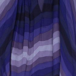 Pre Owned Gucci Amethyst Embellished Long Kaftan M