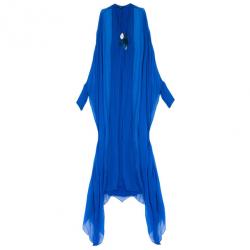 مملوكة مسبقًا قفطان غوتشي أزرق مزخرف طويل S