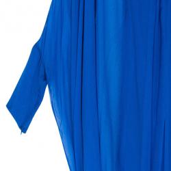 مملوكة مسبقًا قفطان غوتشي أزرق مزخرف طويل S