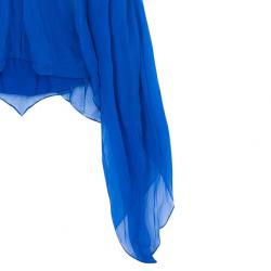 مملوكة مسبقًا قفطان غوتشي أزرق مزخرف طويل S