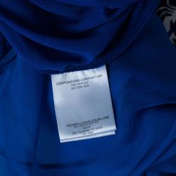 مملوكة مسبقًا قفطان غوتشي أزرق مزخرف طويل S