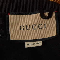Gucci Metallic Gold Satin Silk and Lame Plisse With Harness Gown S