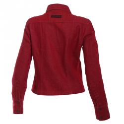 Pre Owned Gucci Red Denim Jacket S