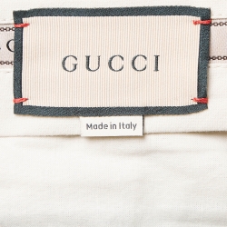 Pre Owned Gucci Green GG Jacquard Trousers M
