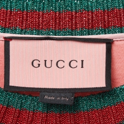 Pre Owned Gucci Pink Life Is Gucci Spray Painted Cotton Sweatshirt M