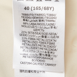 Pre Owned Gucci Cream GG Jacquard Wool Blend Mini Skirt S