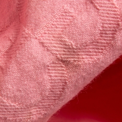 Pre Owned Gucci Pink GG Web Embossed Denim Jacket S