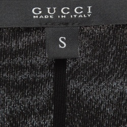 Gucci Black Jersey V Neck Kaftan Midi Dress S