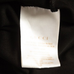 Gucci Black Jersey V Neck Kaftan Midi Dress S