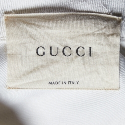 Pre Owned Gucci White Denim New Flare Jeans S/Waist 31"