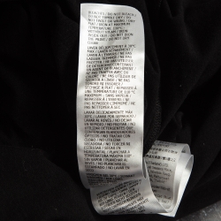 Pre Owned Gucci Black Logo Print Cotton T-Shirt XS