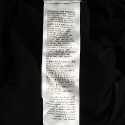 Pre Owned Gucci Black Logo Print Cotton T-Shirt XS
