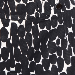 Gucci Monochrome Printed Cotton Shorts S