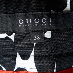 Gucci Monochrome Printed Cotton Shorts S