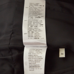 Pre Owned Gucci Black Wool Belted Mid Length Coat XS