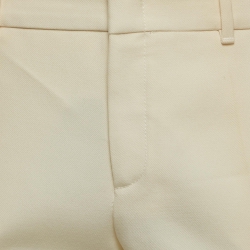 Pre Owned Gucci Cream Flared Trousers M