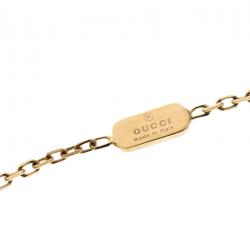 Gucci Icon Stardust Pink Sapphires 18k Rose Gold Pendant Necklace