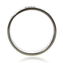 Gucci 18kt White Gold Icon Thin Band Size 56
