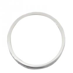 Gucci 18K White Gold Icon Ring Size 53