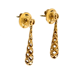 Gucci Diamantissima 18K Rose Gold Drop Earrings