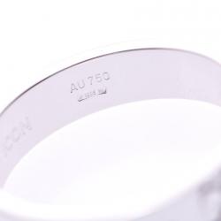 Gucci Icon Ring 18K White Gold Ring Size 51