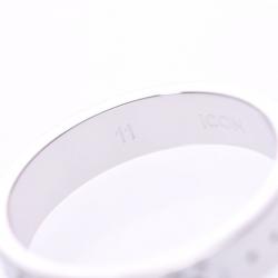 Gucci Icon Ring 18K White Gold Ring Size 51