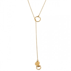 Gucci Horsebit 18K Yellow Gold Lariat Necklace