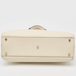 Gucci Off White Leather Medium Zumi Tote