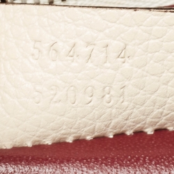 Gucci Off White Leather Medium Zumi Tote