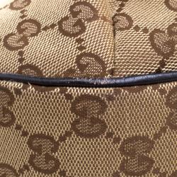 Pre Owned Gucci Beige GG Canvas New Ladies Web Hobo