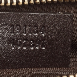 Pre Owned Gucci Beige/Brown GG Canvas Web Wristlet Pouch