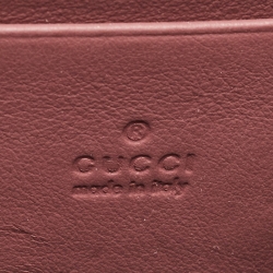 Gucci Pink/Beige GG Supreme Canvas Blooms Dionysus Wallet On Chain