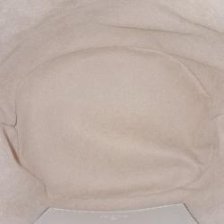 Pre Owned Gucci White Leather Mini Marmont Matelasse Bucket Bag