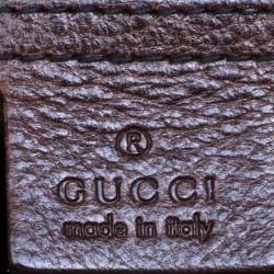 Pre Owned Gucci Beige/Brown GG Canvas and Leather Medium Jockey Hobo