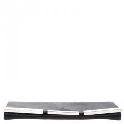 Pre Owned حقيبة كلاتش غوتشي قلاب ساتان سوداء